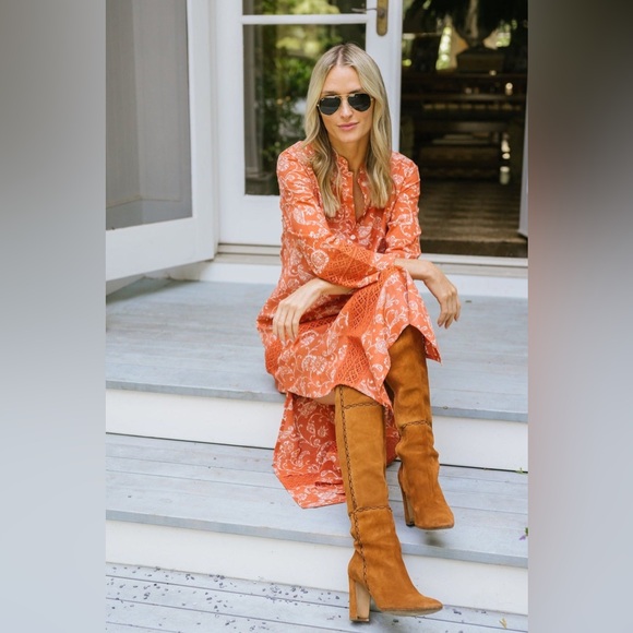 Julia Amory MAJORELLE DRESS - SIENNA PETUNIA - Picture 1 of 14